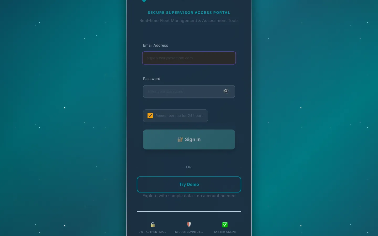 GoBarry login page